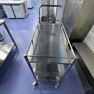 Xe đẩy bằng thép không gỉ 304/316 dùng cho bệnh viện, phòng thí nghiệm và nha khoa - Product Image 3