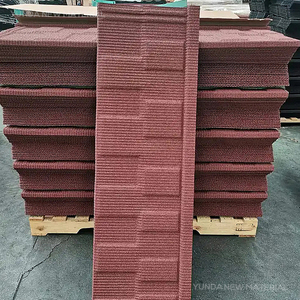 Tejas de Techo Recubiertas de Piedra Color Vino Tinto de Primera Calidad para Exportación a África - Product Image 2