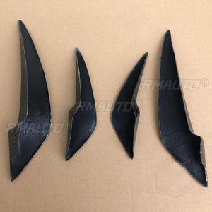 4 Piezas de Alerones Delanteros de Fibra de Carbono para Automóvil, Divisores de Parachoques, Alerón Universal para Lexus IS250 IS300 2013-2019 - Product Image 4
