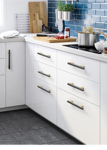 Poignées de porte de commode et de tiroir de 96mm pour armoires de chambre à coucher armoires de salle de bain armoires à vin stockage de chaussures application de cuisine - Product Image 2