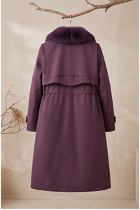 Nuevo Abrigo Largo para Mujer 2026, Forrado con Piel <span class=keywords><strong>de</strong></span> Visón, con Cuello <span class=keywords><strong>de</strong></span> Piel <span class=keywords><strong>de</strong></span> Visón Genuino para Invierno - Product Image 3