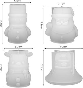 Premium Silicone Candle Holder Mold for Crafting Magnificent <b>Winter</b> <b>Decoration</b> and Warming Holiday Ambiance Silicone Candle Mold - Product Image 2
