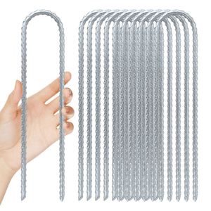 Estacas de Acero Aleado en Forma de U para Tiendas de Campaña, 24 Unidades, 3/8 Pulgadas de Diámetro, Paquete de 8, Resistentes al Viento Fuerte, Anclaje de Suelo de Alta Resistencia para Camping al Aire Libre - Product Image 2