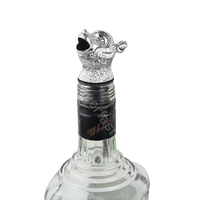 Bec de vin vin en acier inoxydable, 1 pièce, eau, whisky, bec d'animal en forme de singe rouge, carafe de vin, aérateur intégré