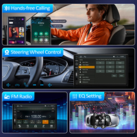 Autoradio 2 Din à écran tactile 7 pouces Lecteur MP5 Autoradio avec caméra de recul Lien miroir FM/SWC/USB/SD/AUX Récepteurs audio de voiture