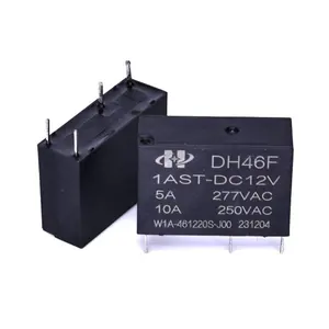 Relè DH46F-1AST-DC12V per uso generale PCB relè di potenza 10A per relè industriali 5V 12V 24V 1 forma A