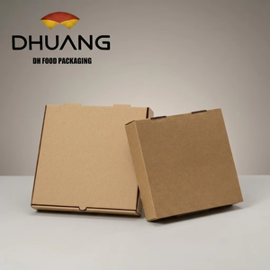 Scatole per <span class=keywords><strong>Pizza</strong></span> Personalizzate Kingwin di Varie Dimensioni con Logo, in Carta Kraft Riciclata, Sicure per Alimenti, Vendita all'Ingrosso - Product Image 1