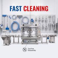 Machine de remplissage et d'emballage automatique de liquides, ligne de production complète de remplissage et de scellage de bouteilles et de bocaux