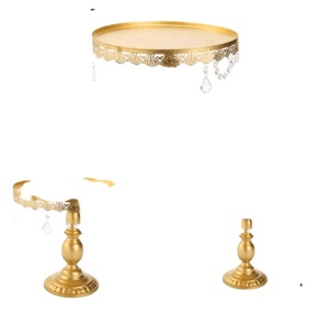 Juego de Soportes para Cupcakes Microstar <span class=keywords><strong>A</strong></span>-1644, Cristal Espejo, Metal Plateado, 20.4cm de Diámetro, Decoración para Fiestas en Casa, Bolsa OPP - Product Image 2