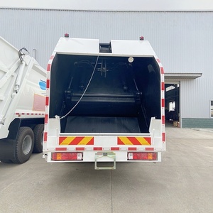 Camion compacteur de déchets diesel manuel HOWO 6x4 personnalisé, camion à chargement arrière pour le nettoyage des déchets urbains - Product Image 5