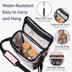 Sac de toilette imperméable et à séchage rapide pour femmes, essentiels de voyage, essentiels pour la chambre de collège, fabriqué en usine BSCI - Product Image 3