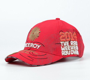 Casquette de moto TOPCAP personnalisée pour le motocross, style hip-hop décontracté, broderie 3D, casquette à visière 6 panneaux, boucle métallique, 100% polyester - Product Image 1