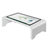 Nouvelle table tactile intelligente 65 pouces avec écran capacitif Android USB WiFi, table multimédia pour l'enseignement en maternelle avec support court pour enfants