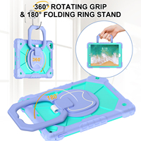 Étui robuste pour tablette, coque antichoc en PC et silicone avec support rotatif à 360° pour iPad 9.7 5e et 6e génération Pro 9.7