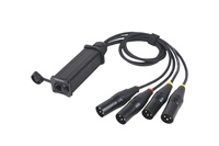 Câble d'extension de données réseau professionnel OFC DMX RJ45 femelle 4 XLR mâle/femelle convertisseur adaptateur Audio connecteur Splinter