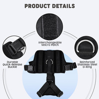 Nouveau Harnais Tactique Professionnel pour Chien en Nylon Robuste et Respirant avec Poignée Solide et Accessoires Métalliques