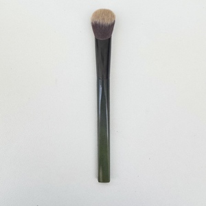Brocha de <span class=keywords><strong>Maquillaje</strong></span> con Mango de Plástico Degradado Verde, Brocha de <span class=keywords><strong>Maquillaje</strong></span> de Fibra Sintética Premium, Brocha Cosmética <span class=keywords><strong>para</strong></span> Base Facial - Product Image 2