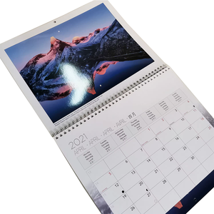 Kalender Gantung Dinding Kertas Cetak Kustom Murah