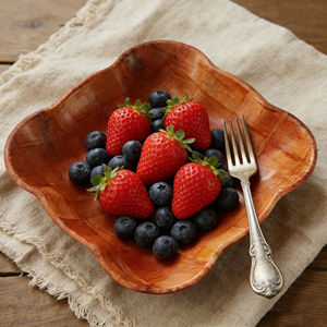 Bols en bois naturel écologiques de qualité supérieure, bols en bois sculptés à la main pour le camping, utilisation pour le riz, les nouilles, résistants à la chaleur, légers - Product Image 5