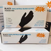 Gants de protection jetables en vinyle et nitrile épais de 4 mil, 1000 pièces par carton, pour le nettoyage domestique et la sécurité au travail