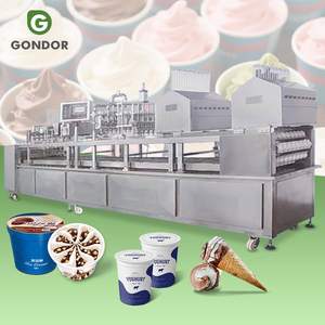 Automatic Rotary Capping Drinking Water Ice Cream Jelly 2 in 1 Cup Yogurt Fill and Seal Samal Machine - Product Image 1
