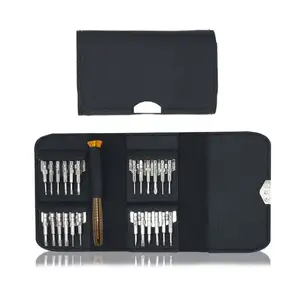 <span class=keywords><strong>Tournevis</strong></span> de précision en acier avec embout en caoutchouc, lot de 25 pièces, qualité industrielle, pour centre de réparation professionnel, approvisionnement OEM en gros - Product Image 1