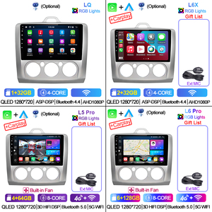 LEHX L6Pro <span class=keywords><strong>2</strong></span> <span class=keywords><strong>Din</strong></span> Android Auto Carplay Autoradio pour <span class=keywords><strong>ford</strong></span> <span class=keywords><strong>Focus</strong></span> EXI MT <span class=keywords><strong>2</strong></span> 3 <span class=keywords><strong>Mk2</strong></span> 2005 -2011 Player 2din Stereo GP Car DVD Player - Product Image 4