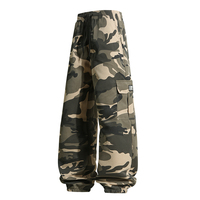 Pantalon Cargo Camouflage Homme Tendance, Coupe Ample, Jambe Large, Joggers Hip Hop Streetwear, Idéal Skateboard, Extérieur, Décontracté, Baggy, Survêtement