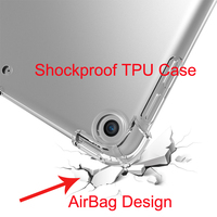 Conception antichoc écologique Transparent clair tablette souple TPU Protection coque arrière pour Ipad 2 3 4 universel