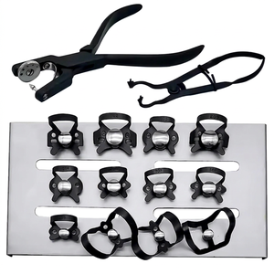 Periodontics Rubber Dam Clamps Set with Plate Professional Dental Instruments Manufacturer Dental Rubber Dam Kit - Product Image 1