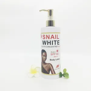 Nouvelle Arrivée Escargot Blanc Gluta Concentré Plus 3 SPF 60 Lotion Pour Le Corps Douce Et Éclatante Nouvelle Peau