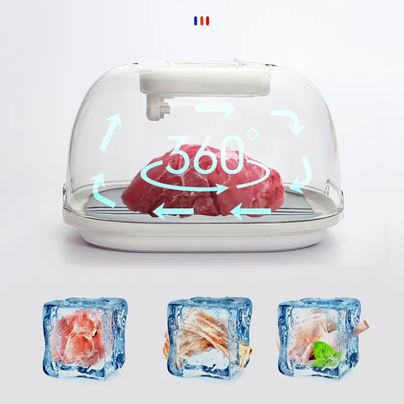 New Kitchen Tool Meat Defrosting Box for Frozen Meat with Super-Fast Defrost Thawing Plate