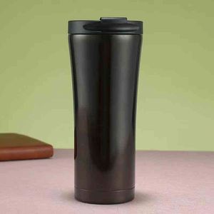 Stainless Steel Tumbler Vacuum Insulated Travel Mug With Lid Minimalist Design Straight <b>Cup</b> For Hot Cold Drinks All Colors - Product Image 3