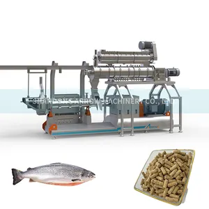 Chaîne de production automatique continue d'extrusion d'alimentation de poissons machine expulsée pour le granule d'alimentation de poissons