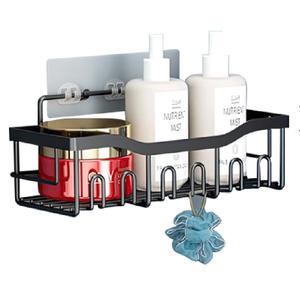 China Black <strong>Kitchen</strong> and Bathroom Hardware Accessories Set Organizer Wall Mount 2024 Bathroom Shelf <strong>Shower</strong> Caddy Corner Storage - Product Image 5