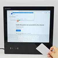 PC Panel Industri Tanpa Kipas 15-Inci RK3288/RK3588 CPU 2-32GB RAM Layar Sentuh Kapasitif Pembaca RFID 13.56MHz Biometrik Palm Aluminium