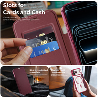 Étui pour Apple iPhone 18 Pro Max/17Air/16 Plus avec porte-cartes en cuir souple, protection magnétique pour objectif, antichoc, coque de téléphone professionnelle
