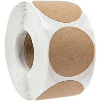 Rouleau adhésif en vinyle imperméable avec impression personnalisée, autocollant pour scellage de boîte holographique à pois ronds, 25 pouces, étiquette pour emballage