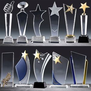 Gran oferta, trofeo de cristal grabado personalizado, trofeo de cristal en blanco, placa de cristal - Product Image 3