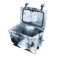 Glacière carrée isotherme rotomoulée 18QT couleur camouflage, pour le stockage de vin, canettes et aliments, de fournisseur fiable