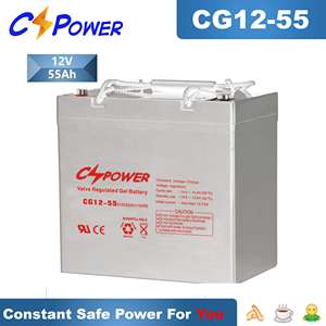 Cspower Lange Levensduur Oplaadbare 12V 55ah Gel Batterij Voor Zonne-Energie/Ups/Omvormer/Telecom CG12-55 - Product Image 2