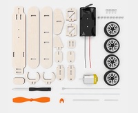 Jouet en bois DIY fait main pour enfants, petit avion-taxi expérimental, petite invention scientifique et technologique, pour les 5-7 ans, unisexe