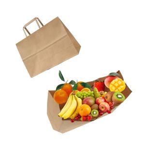 Sac en papier très résistant, livraison rapide, avec logo, vente en gros, biodégradable, TPE, facile à utiliser, écologique, recyclable, en provenance du Vietnam - Product Image 3