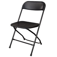 Housse de chaise pliante blanche en Spandex extensible pour fête de mariage banquet événements hôtel restaurant