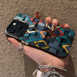 <span class=keywords><strong>Cover</strong></span> per cellulare IMD con motivo a cubo creativo, di tendenza, per <span class=keywords><strong>Apple</strong></span> <span class=keywords><strong>iPhone</strong></span> 17AIR 16PROMAX 15PRO 14PLUS 13 12 <span class=keywords><strong>11</strong></span> XSMAX - Product Image 2