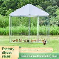 Cage extérieure de gros volume pour poulets, canards, oies, paons, chiens et oiseaux, avec housse de protection contre la pluie, vente en gros fabricant