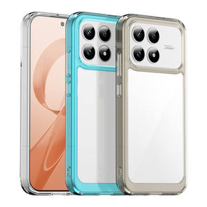 Coque de téléphone en acrylique transparente et colorée, antichoc, pour Redmi K90, livraison rapide - Product Image 3