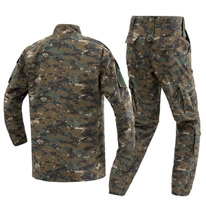 Set Uniforme Tattica da Combattimento ACU con Motivo Mimetico Digitale Jungle, Giacca e Pantaloni in Ripstop TC 65/35 Resistenti per Addestramento e Applicazioni sul <span class=keywords><strong>Campo</strong></span> - Product Image 2