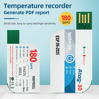 Termometer Digital Nirkabel TempU016 LCD USB Data Logger Tahan Air IP67 Pemantau Suhu Tekanan Baterai LED