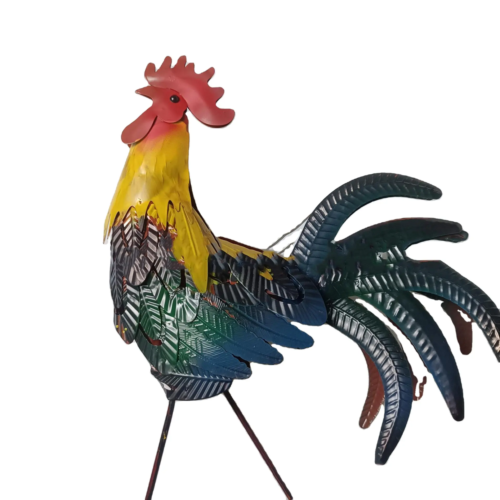 Rooster Decor Roosterxl Design unico palo in metallo gallo meteo Vane Metal Animal Xl Vintage Motorcycles Model incisione